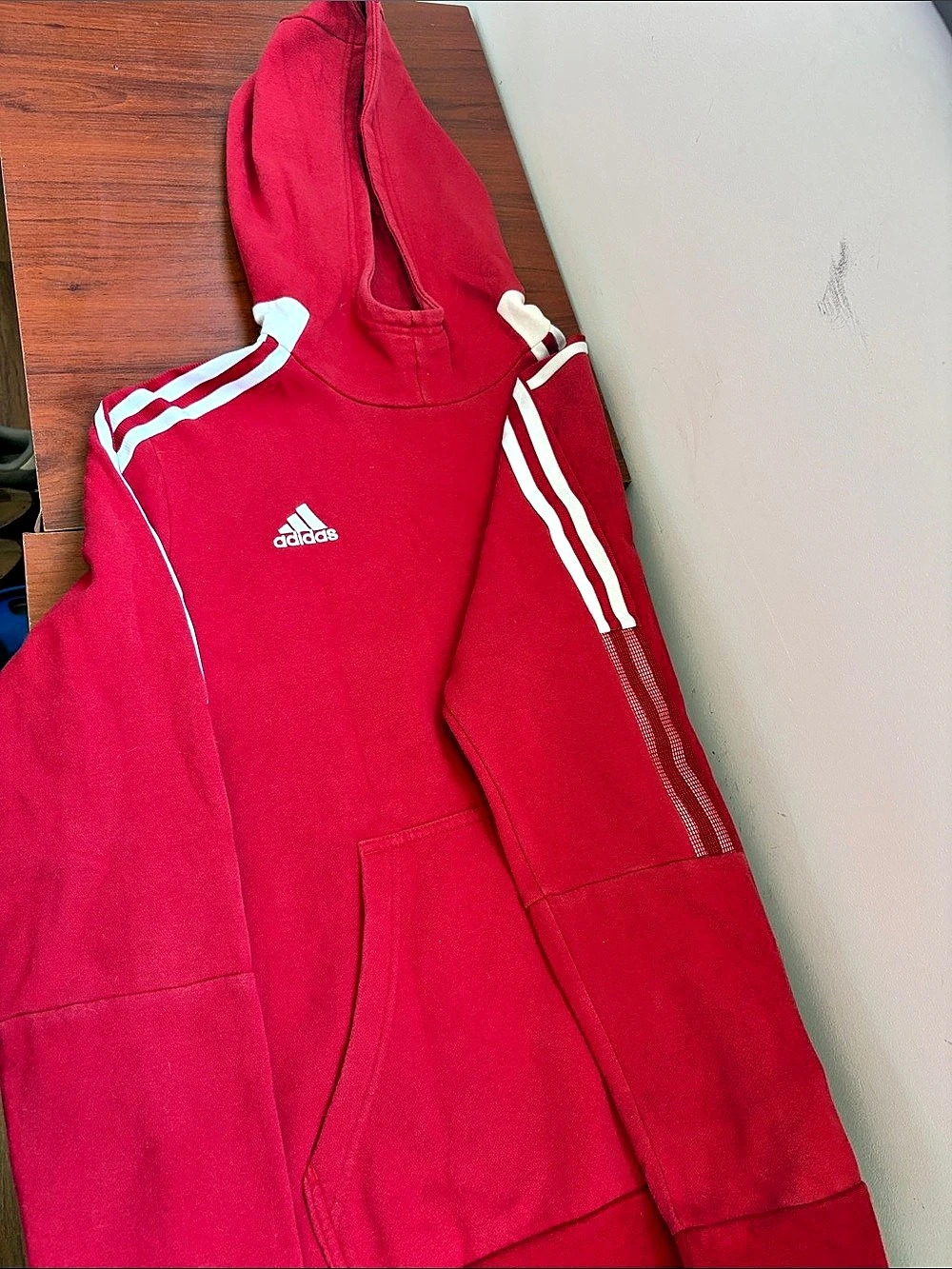 adidas Red Hoodie Size Medium